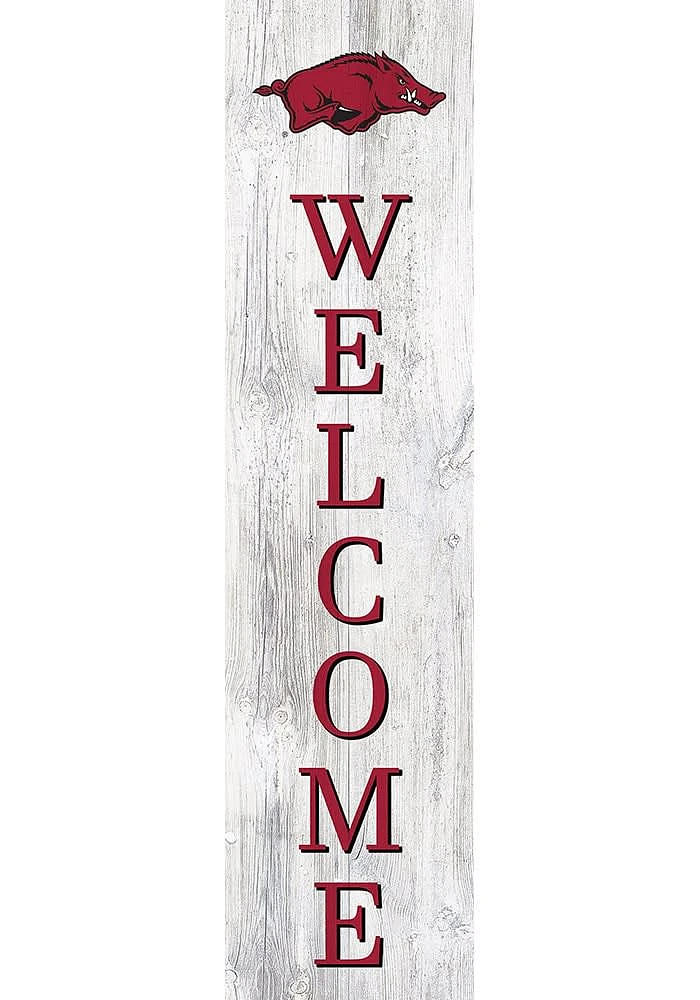 Arkansas Razorbacks 48 Inch Welcome Leaner Sign - Red