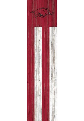 Arkansas Razorbacks 48 Inch Flag Leaner Sign - Red