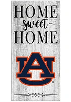 Auburn Tigers Home Sweet Home Whitewashed Sign - Orange
