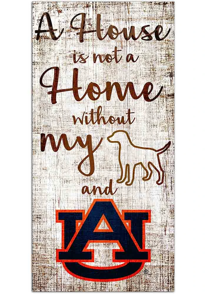 Auburn Tigers A House is not a Home Sign - Orange