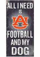 Auburn Tigers Football and My Dog Sign - Orange