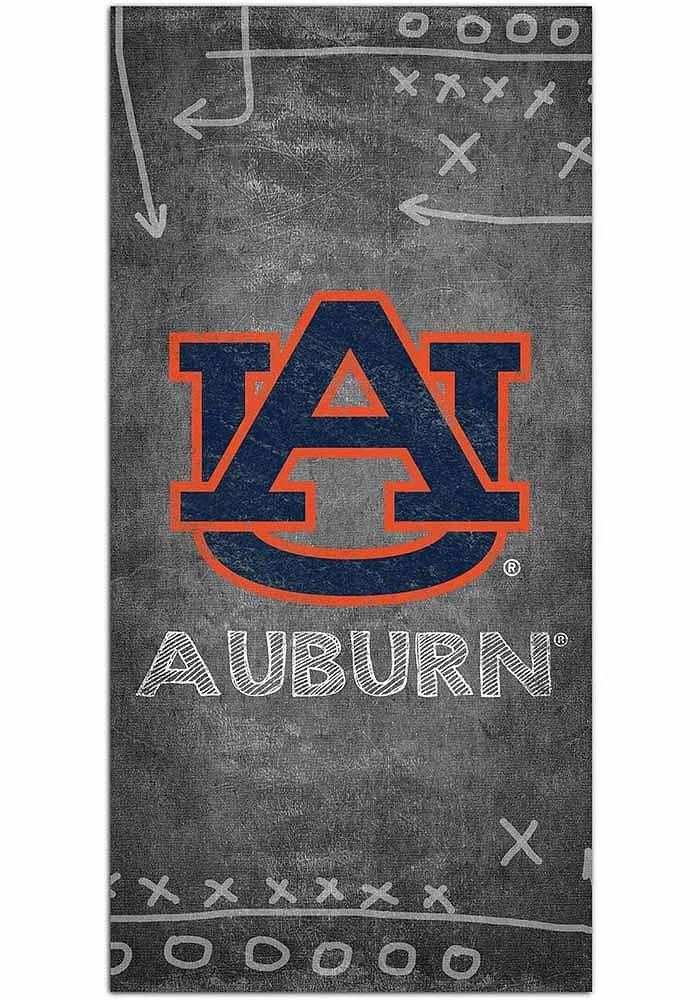 Auburn Tigers Chalk Playbook Sign - Orange