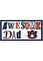Auburn Tigers Awesome Dad Sign - Orange