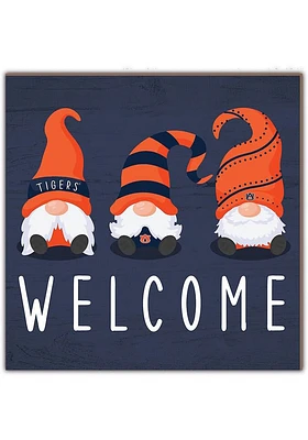 Auburn Tigers Welcome Gnomes Sign - Orange