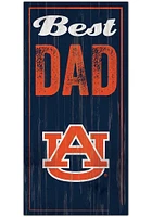 Auburn Tigers Best Dad Sign - Orange