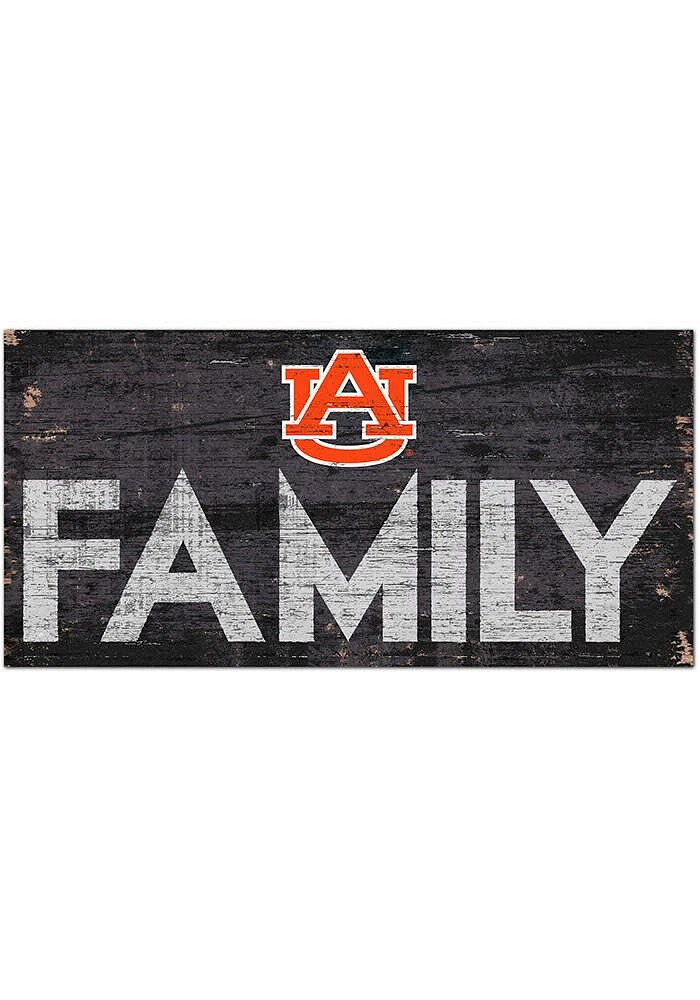 Auburn Tigers Family 6x12 Sign - Orange