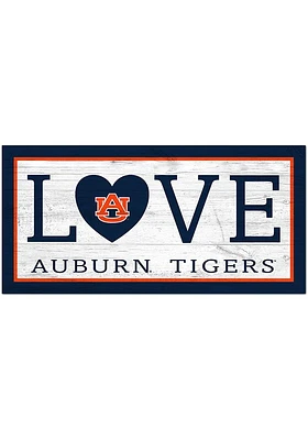 Auburn Tigers Love 6x12 Sign - Orange
