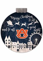 Auburn Tigers Christmas Village Sign - Orange