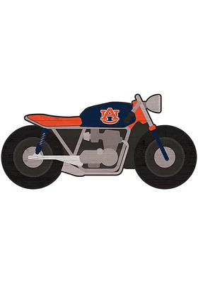 Auburn Tigers Motorcycle Cutout Sign - Orange