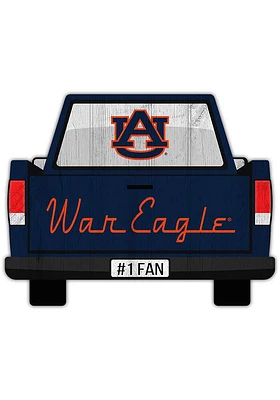 Auburn Tigers Truck Back Cutout Sign - Orange