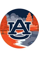 Auburn Tigers Landscape Circle Sign - Orange