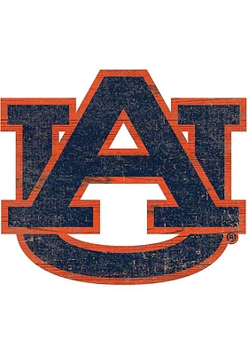 Auburn Tigers Team Logo 8 Inch Cutout Sign - Orange