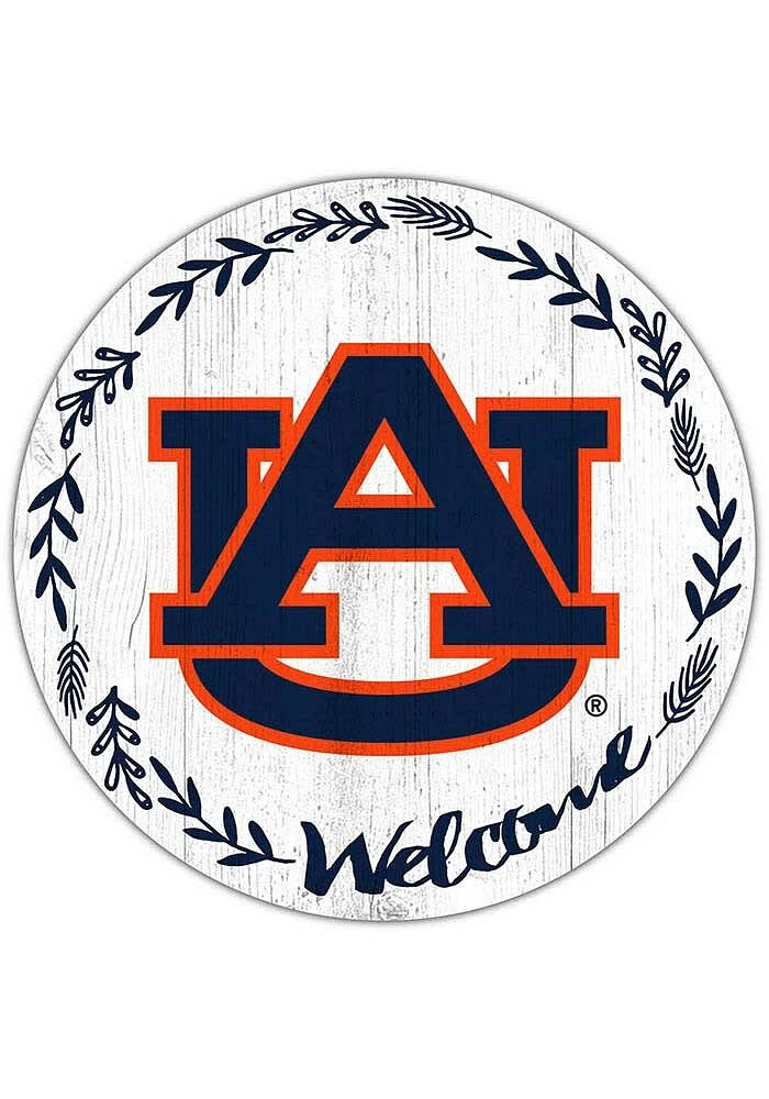 Auburn Tigers Welcome Circle Sign - Orange