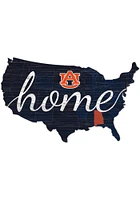 Auburn Tigers USA Shape Cutout Sign - Orange