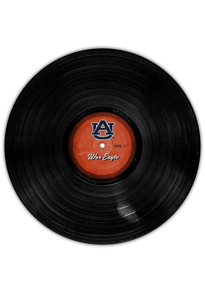 Auburn Tigers 12 Inch Vinyl Circle Sign - Orange