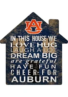 Auburn Tigers 12 inch House Sign - Orange