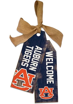 Auburn Tigers Team Tags Sign - Orange