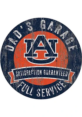 Auburn Tigers Dads Garage Sign - Orange