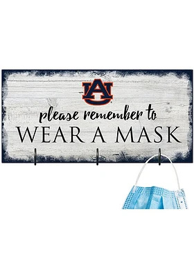 Auburn Tigers Please Wear Your Mask Sign - Orange
