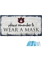 Auburn Tigers Please Wear Your Mask Sign - Orange