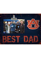 Auburn Tigers Best Dad Clip Picture Frame - Orange