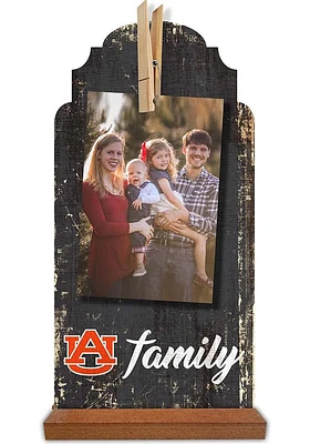 Auburn Tigers Family Clothespin Sign - Orange