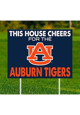 Auburn Tigers This House Cheers For Yard Sign - Orange