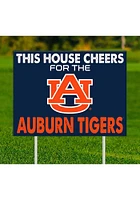 Auburn Tigers This House Cheers For Yard Sign - Orange