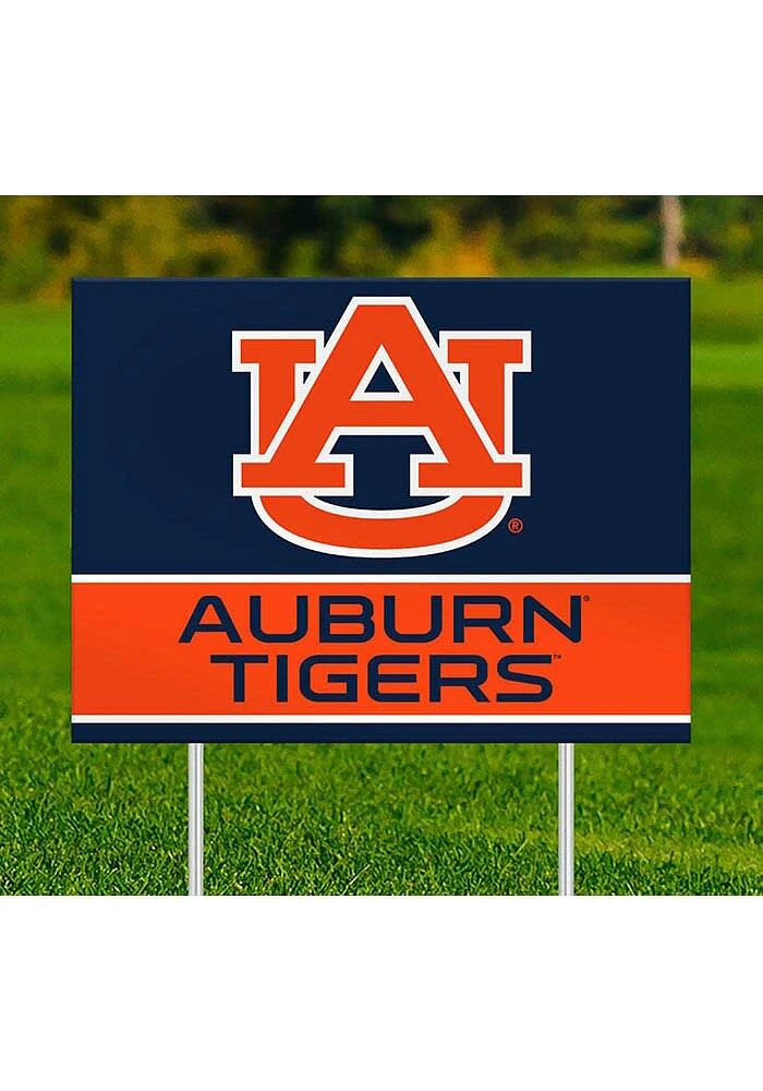 Auburn Tigers Team Yard Sign - Orange