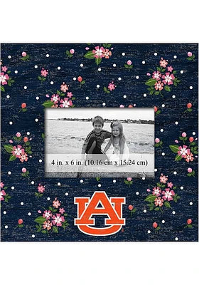 Auburn Tigers Floral Picture Frame - Orange