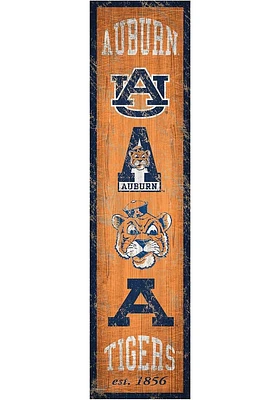 Auburn Tigers Heritage Banner 6x24 Sign - Orange