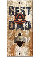 Auburn Tigers Best Dad Bottle Opener Sign - Orange