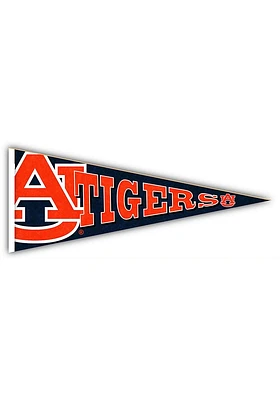 Auburn Tigers Wood Pennant Sign - Orange