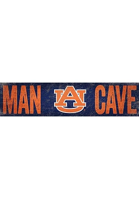 Auburn Tigers Man Cave 6x24 Sign - Orange