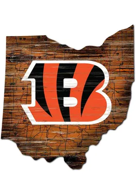 Cincinnati Bengals 12 Mini Roadmap State Sign Sign