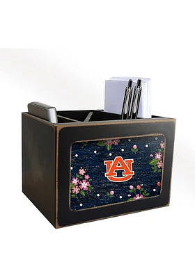 Auburn Tigers Floral Desktop Organizer Desk Accessory