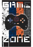 Auburn Tigers Grunge Game Zone Sign - Orange