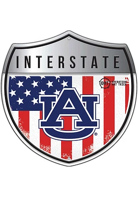Auburn Tigers 24in Americana Interstate Sign - Orange