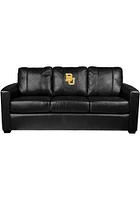 Baylor Bears Faux Leather Sofa - Black