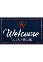 Auburn Tigers Team Welcome 11x19 Sign - Orange