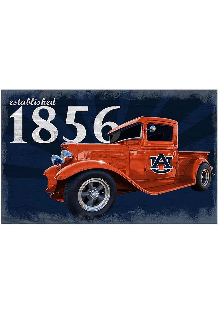 Auburn Tigers Established Truck Sign - Orange