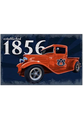 Auburn Tigers Established Truck Sign - Orange