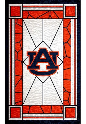 Auburn Tigers Stained Glass Sign - Orange