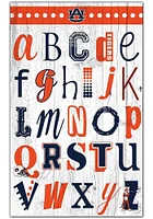 Auburn Tigers Alphabet Sign - Orange