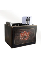 Auburn Tigers Distressed Desktop Organizer Desk Accessory