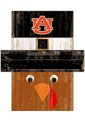 Auburn Tigers Turkey Head Sign - Orange
