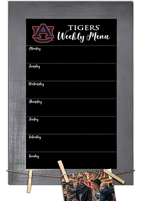 Auburn Tigers Weekly Chalkboard Picture Frame - Orange