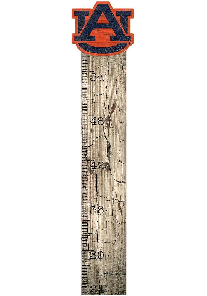 Auburn Tigers Growth Chart Sign - Orange