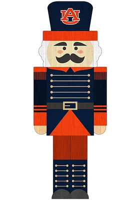Auburn Tigers 31 Inch Nutcracker Leaner Sign - Orange