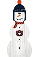 Auburn Tigers Snowman Leaner Sign - Orange